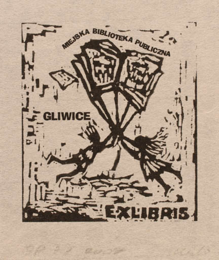 Exlibris by Malgorzata Wyka from Poland for Mejska Biblioteka Publiczna - Child Book 