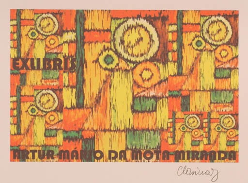 Exlibris by Karina - Kopczynska Janiszewska from Poland for Artur Mario Da Mota Miranda - Abstract 