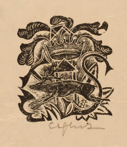 Exlibris by Stefan Mrozewski from Poland for ? ? - 