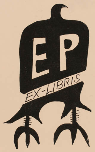 Exlibris by Erik Skjoldborg from Denmark for ? ? - Bird 