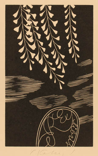 Exlibris by Vera Kotasová from Czechoslovakia for ? ? - Abstract 