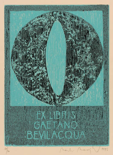 Exlibris by Martin Manojlin from Czechoslovakia for Gaetano Bevilacqua - Abstract 