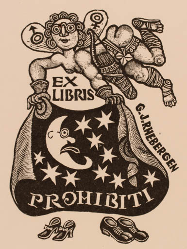 Exlibris by Zdenek Mezl from Czechoslovakia for G. Jan Rhebergen - 