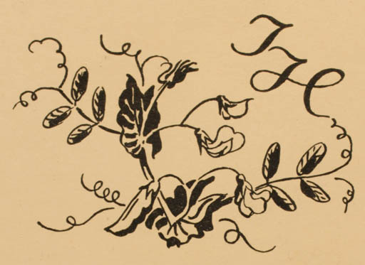 Exlibris by Alois Moravec from Czechoslovakia for ? I. H. - Flora 