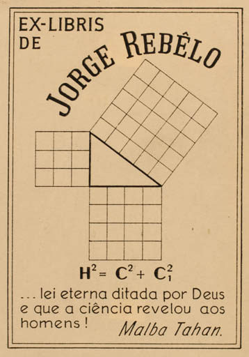 Exlibris by ? ? from Portugal for Jorge Rebelo - Science 