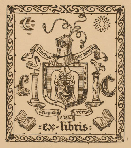 Exlibris by Antonio Lozoya from Spain for Luis Carrasco - Heraldry 