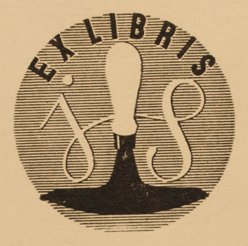 Exlibris by Jan Brukner from Czechoslovakia for ? J.S. - Printing technique 