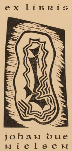 Exlibris by Vladimir Jomdyrik from Czechoslovakia for Johan Due Nielsen - Abstract 