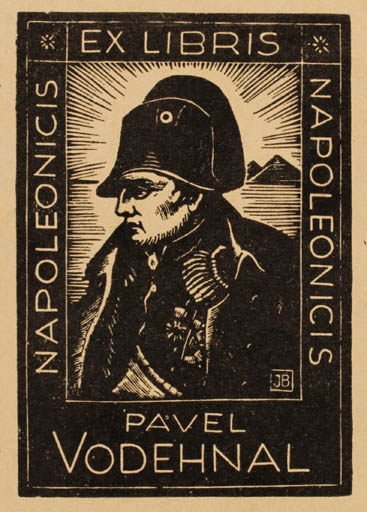 Exlibris by Jaro Beran from Czechoslovakia for Pavel Vodehnal - Portrait 