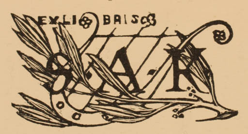 Exlibris by Jiri Jaska from Czechoslovakia for Svend Aage Kjær - Flora 