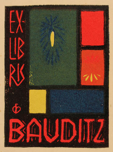 Exlibris by Chr. W. Bauditz from Denmark for Chr. W. Bauditz - Abstract 