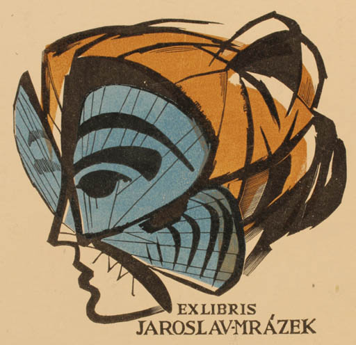 Exlibris by Italo Zetti from Italy for Jaroslav Mrazek - Abstract 