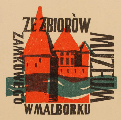 Exlibris by Edward Grabowski from Poland for W Malborku - Castle/Palace 