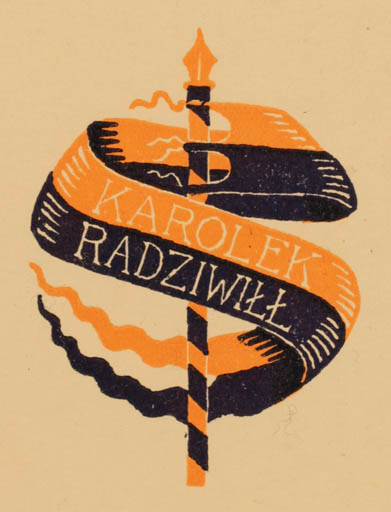 Exlibris by Tadeusz Przypkowski from Poland for Karolek Radziwill - 