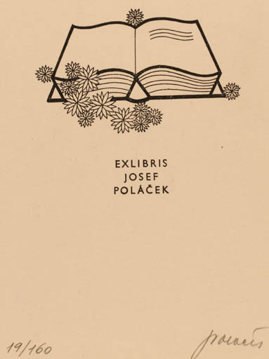 Exlibris by Josef Polacek from Czechoslovakia for Josef Polacek - Book 