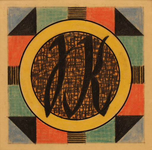 Exlibris by Vladimir Jandejsek from Czechoslovakia for Køhler Johnny - Monogram 