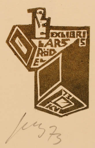 Exlibris by Vincas Kisarauskas from Lithuania for Lars Rödel - Abstract 