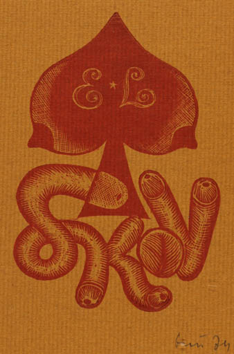 Exlibris by Jerzy Druzrycki from Poland for ? Skov - Erotica 