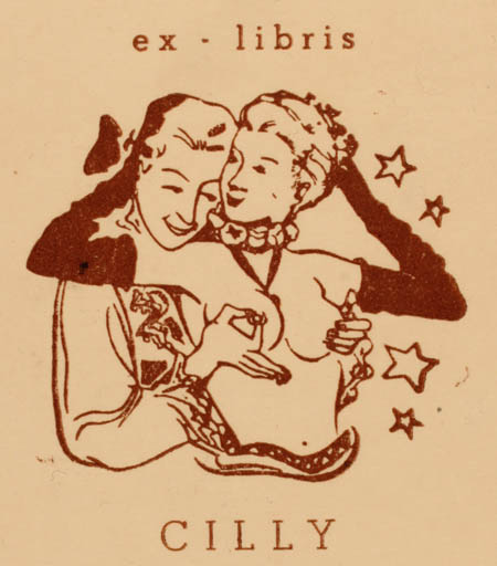 Exlibris by ? ? from Unknown for ? Cilly - Erotica 