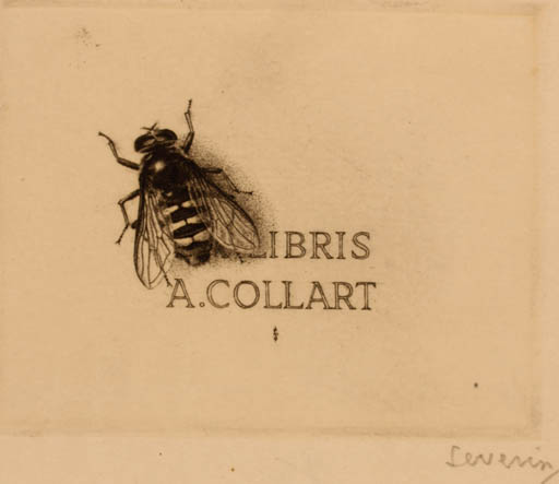 Exlibris by Mark F. Severin from Belgium for Albert Collart - Insect 