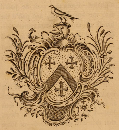 Exlibris by ? ? from Great Britain for Laurence Sterne - Heraldry 