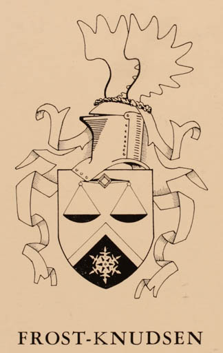 Exlibris by E.O.A. Hedegaard from Denmark for Villy Frost-Knudsen - Heraldry 