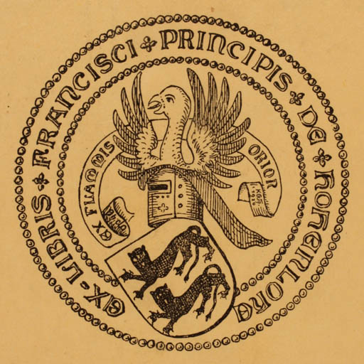 Exlibris by ? ? from Germany for Francisci Principis de Hohenlohe - Heraldry 