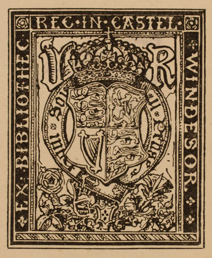 Exlibris by ? ? from Great Britain for ? Bibliothec Windsor Castel - Heraldry 