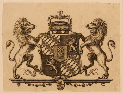 Exlibris by ? ? from Germany for ? H.K.M. Carl VII - Heraldry Regent/royalty 