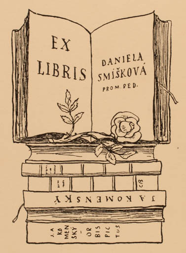 Exlibris by Cyril Bouda from Czechoslovakia for Daniela Smisková - Book 