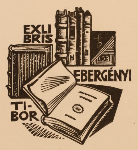 Exlibris by Oriol M. Divi from Spain for Ebergényi Tibor - Book 