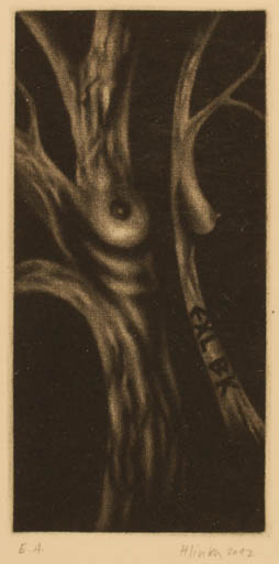 Exlibris by Miroslav Hlinka from Czech Republic for ? B.K. - Tree 