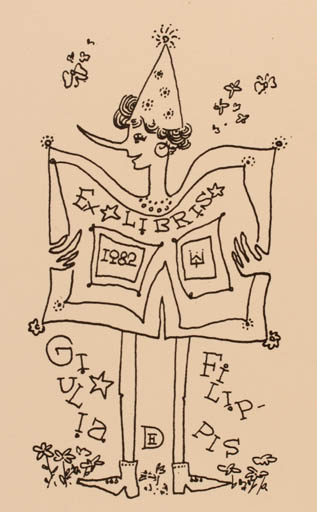 Exlibris by Waleri Scherstjanoi from Russia for Giulia de Filippis - Fairytale/fable 