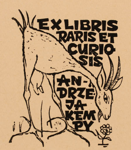 Exlibris by Zbigniew Dolatowski from Poland for Andrze Jakempy - Fauna 