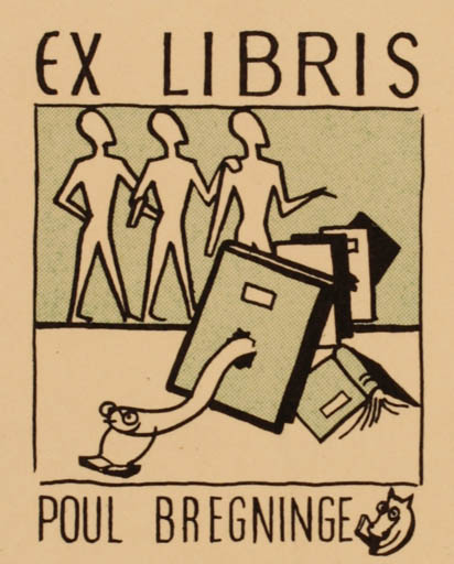 Exlibris by Poul Bregninge from Denmark for Poul Bregninge - Book 