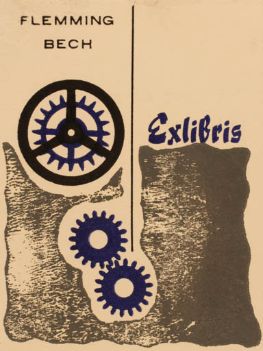 Exlibris by ? ? from Unknown for Flemming Bech - Working Technology 