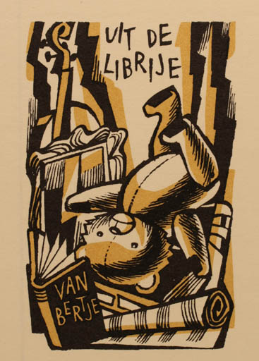 Exlibris by Vojtech Cinybulk from Czechoslovakia for Donche Van Bertje - 