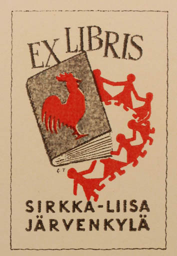 Exlibris by Erkki Tanttu from Finland for Sirkka-Liisa Järvenkylä - Book 