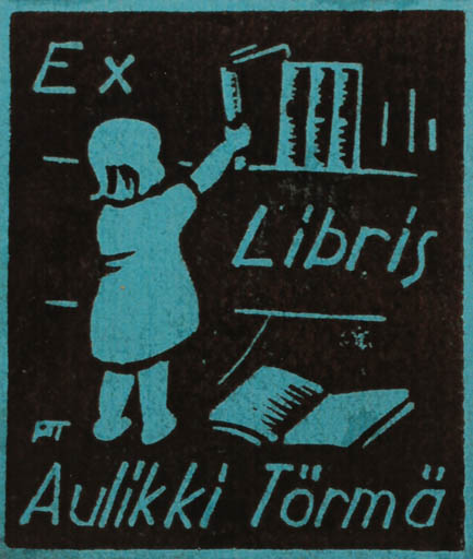 Exlibris by Pekka Törmä from Finland for Aulikki Törmä - Child Book 