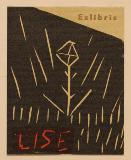 Exlibris by Børge Nees from Denmark for Lise Nees - 