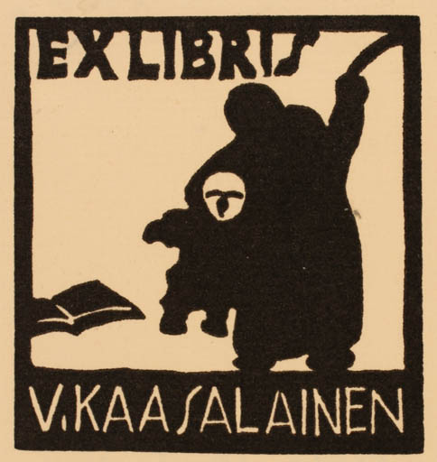 Exlibris by Pekka Törmä from Finland for V. Kaasalainen - Child Book 