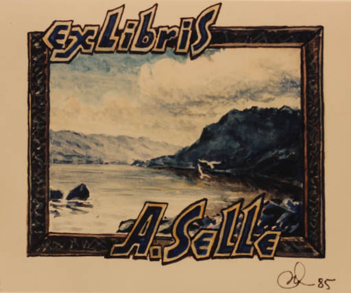 Exlibris by S. Ivenski from Russia for Andreas Selle - Scenery/Landscape 