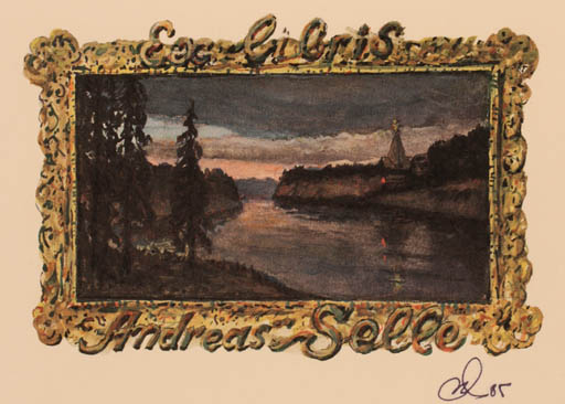 Exlibris by S. Ivenski from Russia for Andreas Selle - Scenery/Landscape 