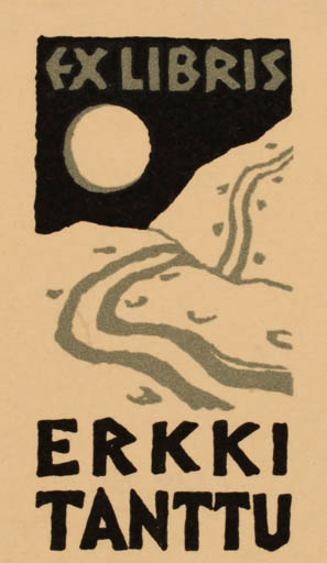 Exlibris by ? ? from Finland for Erkki Tanttu - Scenery/Landscape 