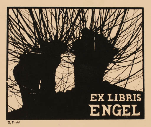 Exlibris by Thomas Pedersen from Denmark for ? Engel - Tree 