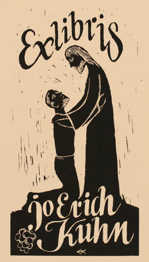 Exlibris by Jo Erich Kuhn from Sweden for Jo Erich Kuhn - Religion 