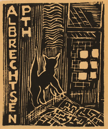 Exlibris by ? ? from Denmark for Peter Therkel Albrechtsen - Cat 