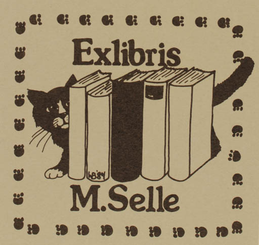 Exlibris by Wolfgang Brand from Germany for M. Selle - Book Cat 