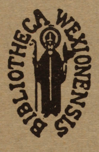 Exlibris by ? ? from Unknown for Växjö Stifts- og Landsbibl. - Religion 