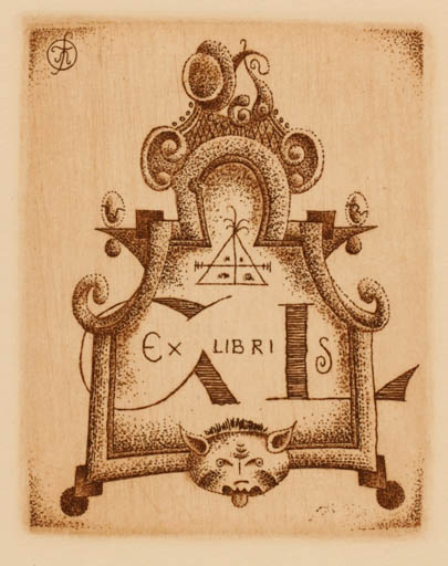 Exlibris by Galina Lwowa from Belorussia for Galina Lwowa - Abstract 